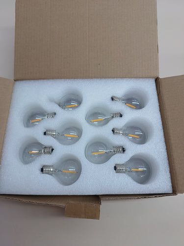 10 Bombillas LED G40 E12 1W – Luz Cálida 2700K IP54